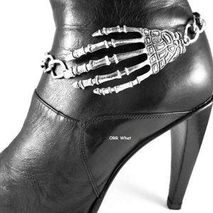 Skeleton Hand Thing Boot Bracelet Chain Halloween Costume Dead Jewelry
